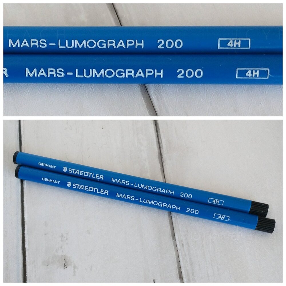 Staedtler 4H Tubed Refills, 4 Leads, Mars Lumograph 200 For Mechanical Pencil